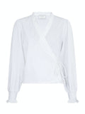 Jerri C Polplin Blouse - White