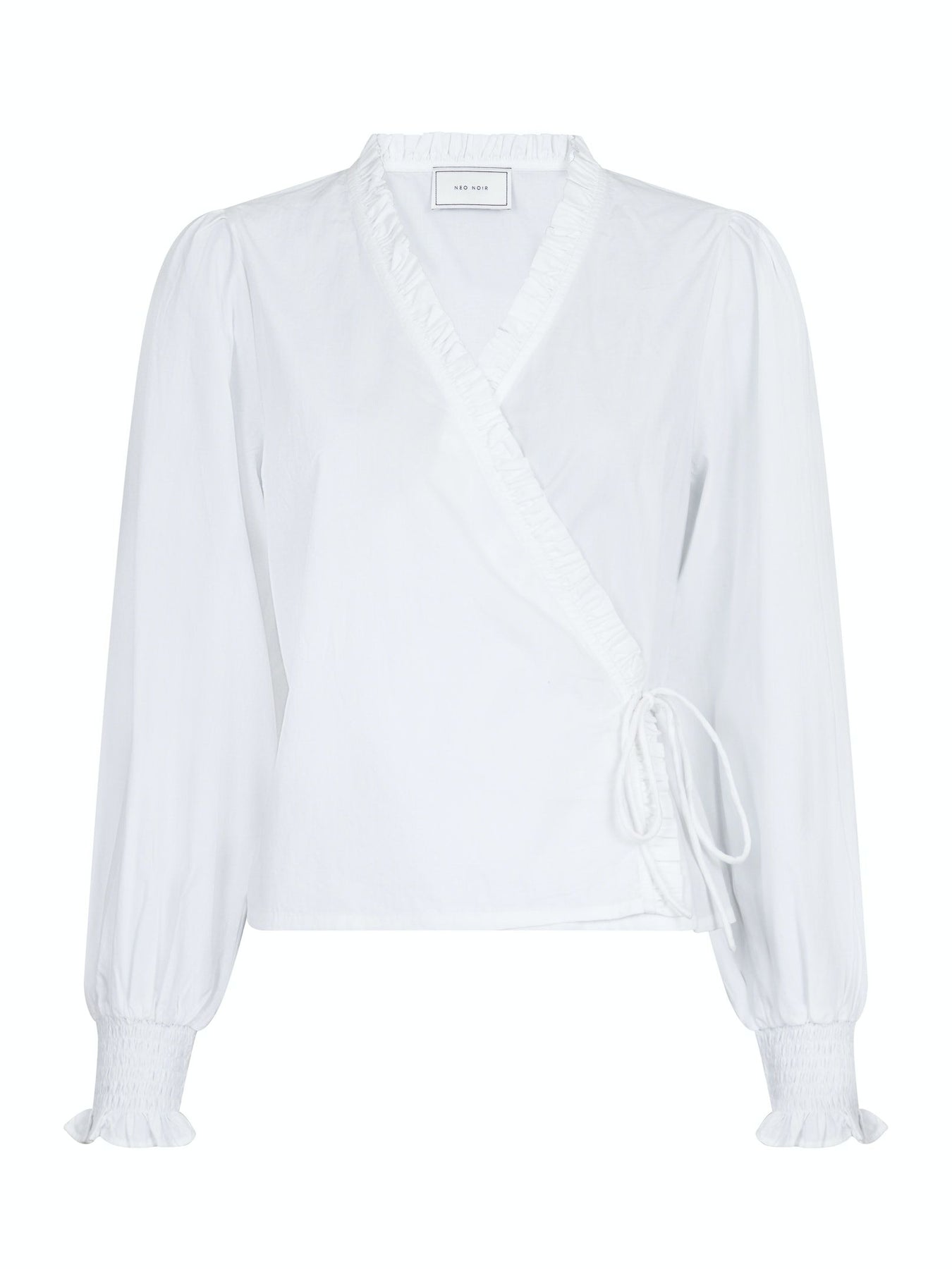 Jerri C Polplin Blouse - White
