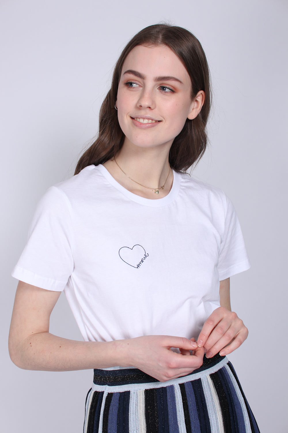 Amour Tee - White - Second Female - T-skjorter & Topper - VILLOID.no