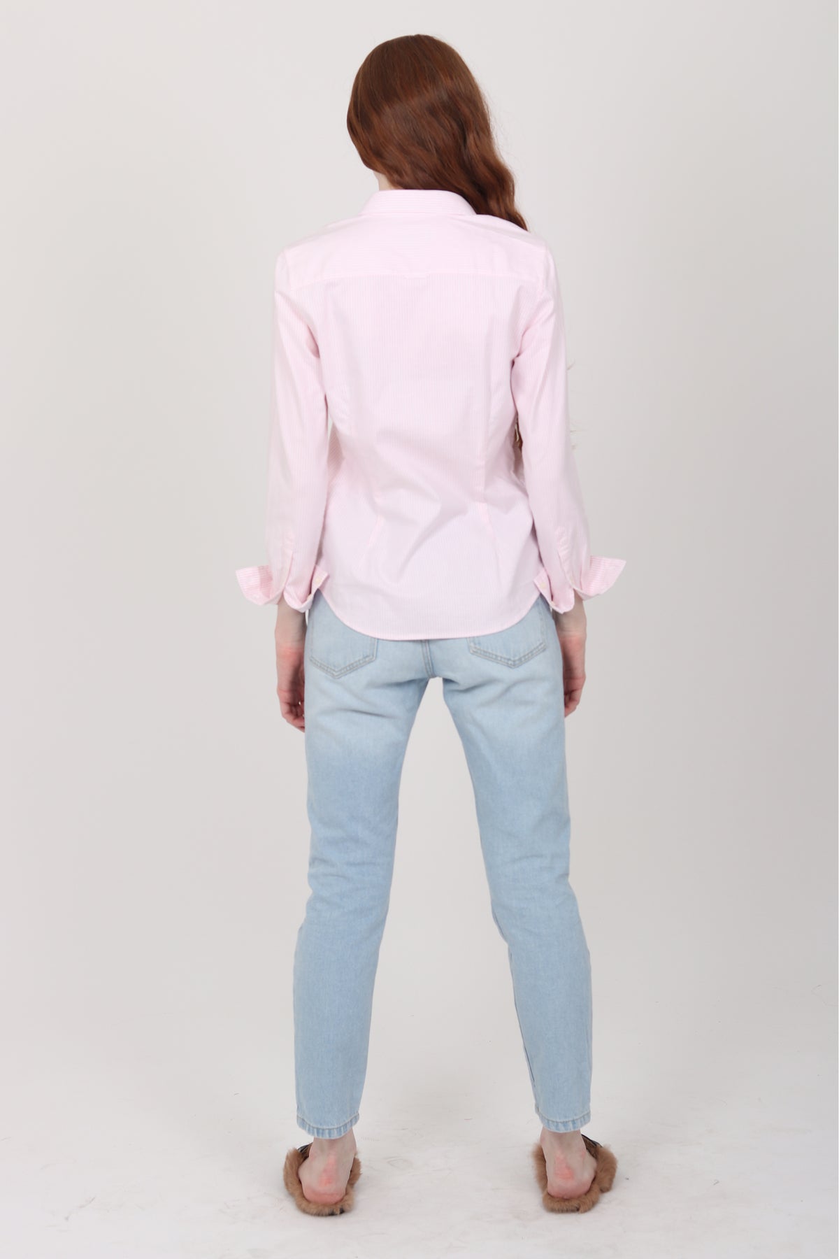 Stretch Oxford Banker Skjorte - Light Pink - GANT - Bluser & Skjorter - VILLOID.no