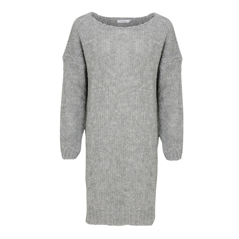 Kala Knit Dress - Light Grey Melange