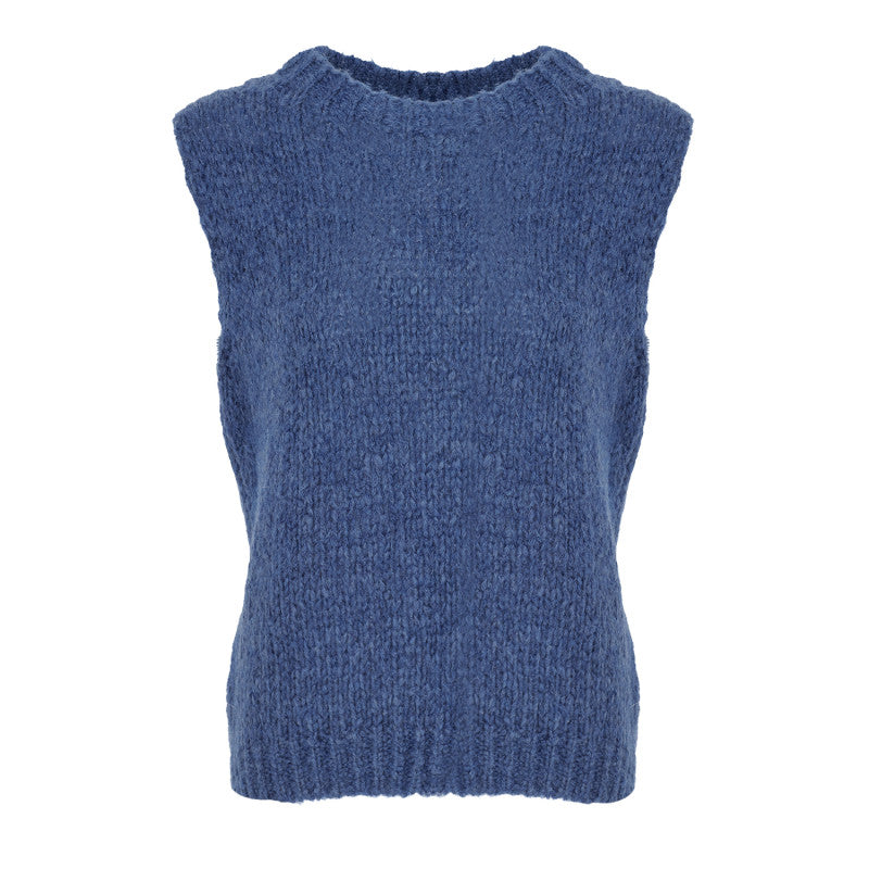 Kala Vest Wool - Denim Blue