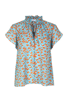 Karookh Blouse 14573 - Ditsy Topaz