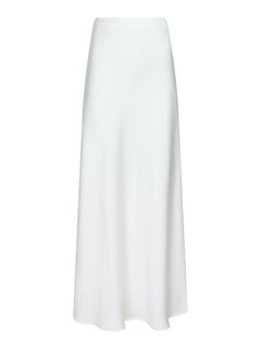 Klea Heavy Sateen Skirt - White
