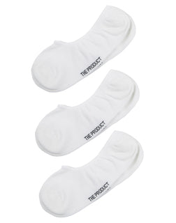 No-Show Socks 3-pack - White - The Product - Undertøy - VILLOID.no