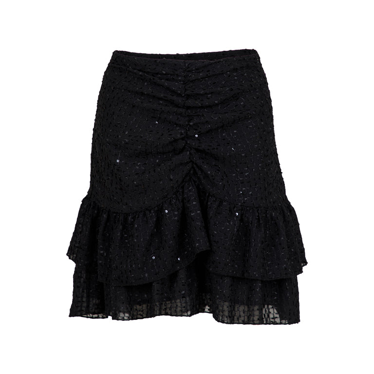 Daisie Chiffon Skirt - Black - Neo Noir - Skjørt - VILLOID.no
