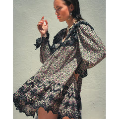 Lana Dress - Black Print