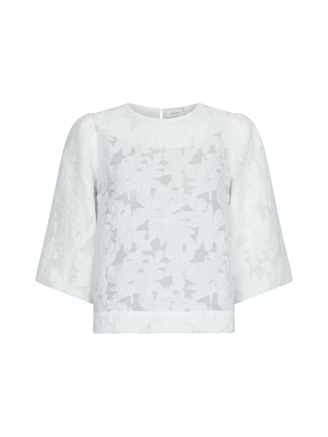 Lava Brocade Blouse - Off White