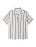Lawson Stripe Ss Shirt - Ivory/India Ink