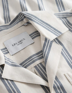 Lawson Stripe Ss Shirt - Ivory/India Ink