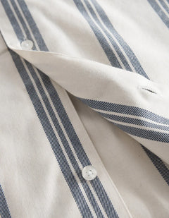 Lawson Stripe Ss Shirt - Ivory/India Ink