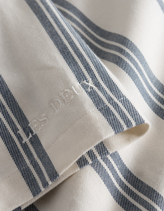 Lawson Stripe Ss Shirt - Ivory/India Ink
