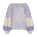 Liana Knit Sweater - Lavender/White