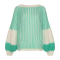 Liana Knit Sweater - Mint/White