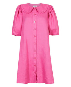 Lovely Linendress - Strong Pink