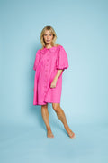 Lovely Linendress - Strong Pink