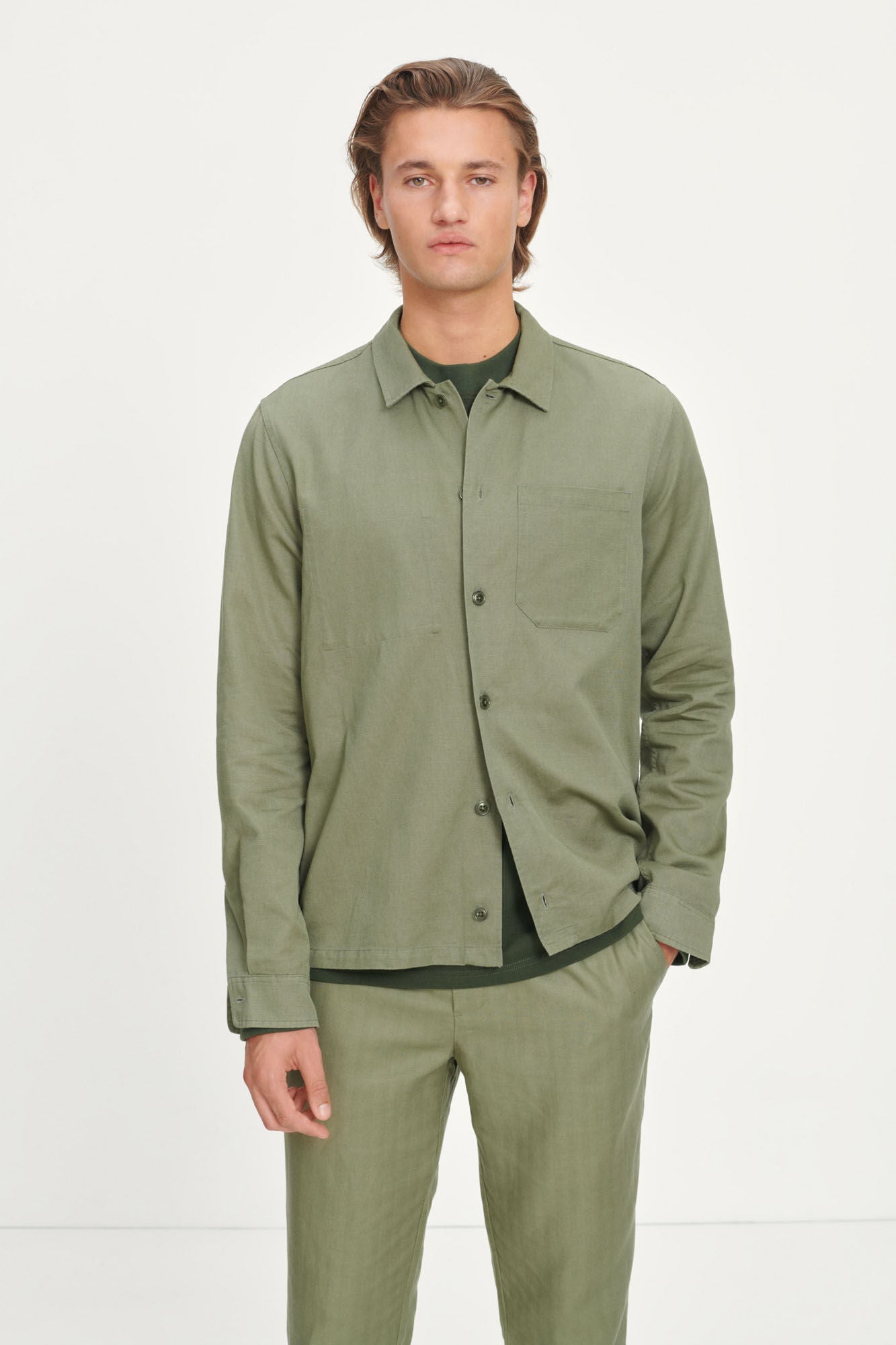 Ruffo JS Shirt - Deep Lichen Green