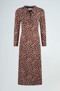 Margot Marseille Long Dress - Brun Et Orange