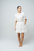 Mio Short Dress - White