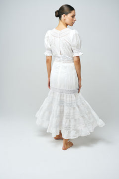 Mio Long Dress - White