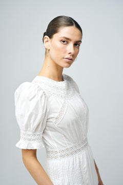 Mio Long Dress - White