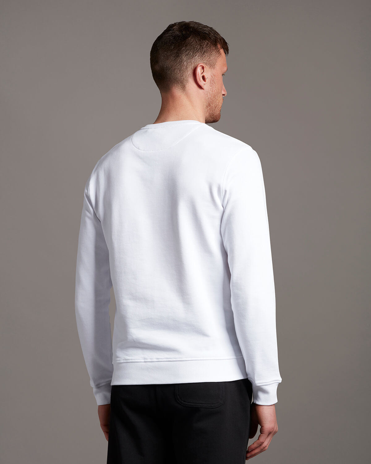 Crew Neck Sweatshirt - White