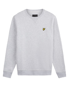 Crew Neck Sweatshirt - Light Grey Marl