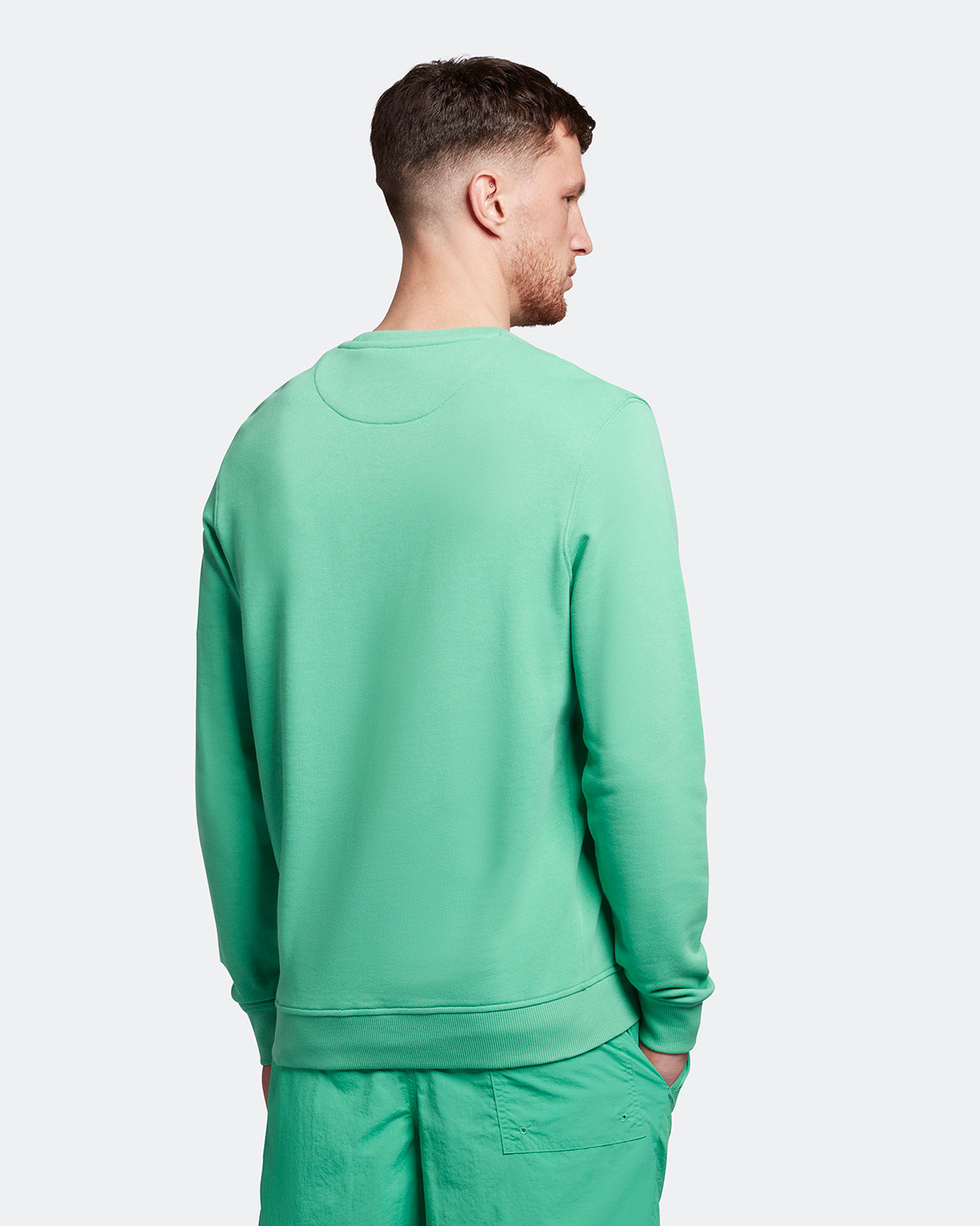Crew Neck Sweatshirt - Green Glaze