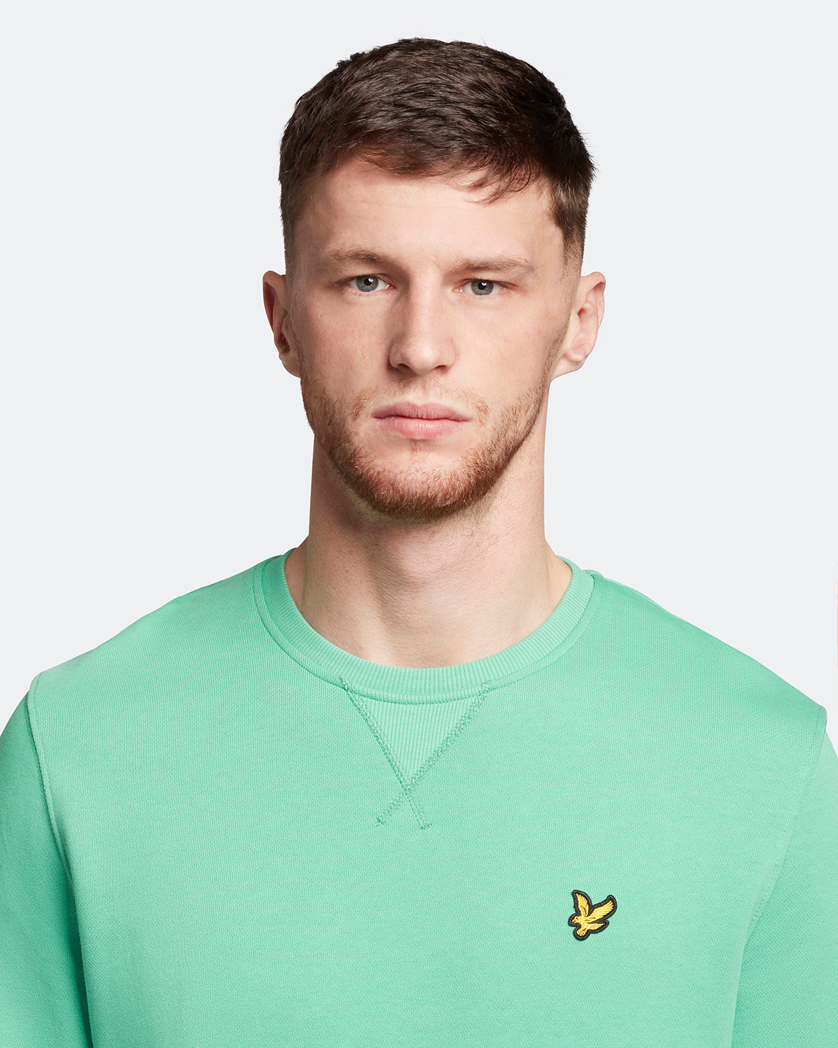 Crew Neck Sweatshirt - Green Glaze