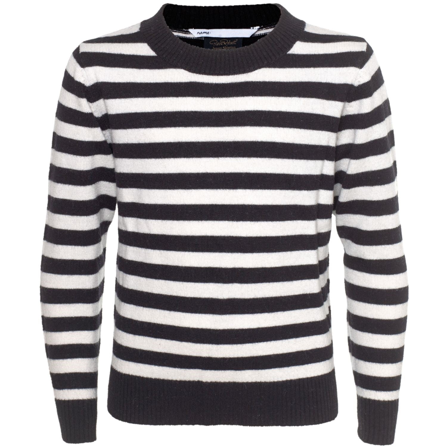 Wool Sweater Kids - Black Stripe - Pierre Robert x Jenny Skavlan - Gensere - VILLOID.no