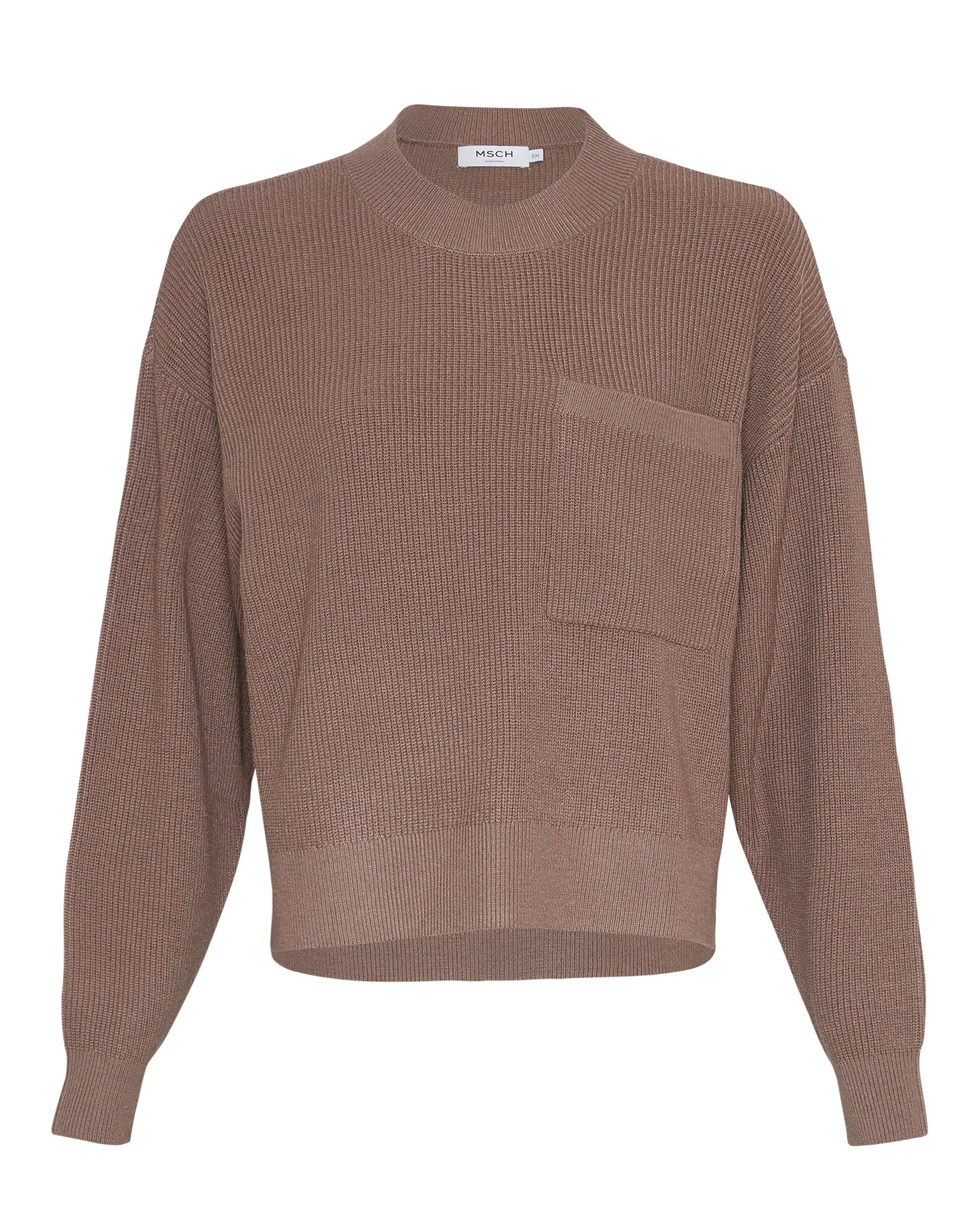 Idarose Jilli O Neck Pullover - Chocolate Chip