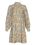 Minetta Benina Short Dress Aop - D Tobacco Flower