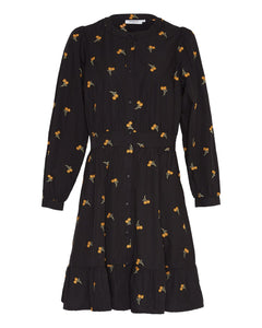 Nannie Nona Shirt Dress EMB - Black/Flower