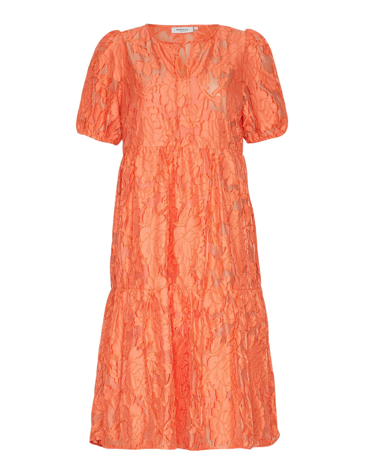 Pave SS Dress - Persimmon