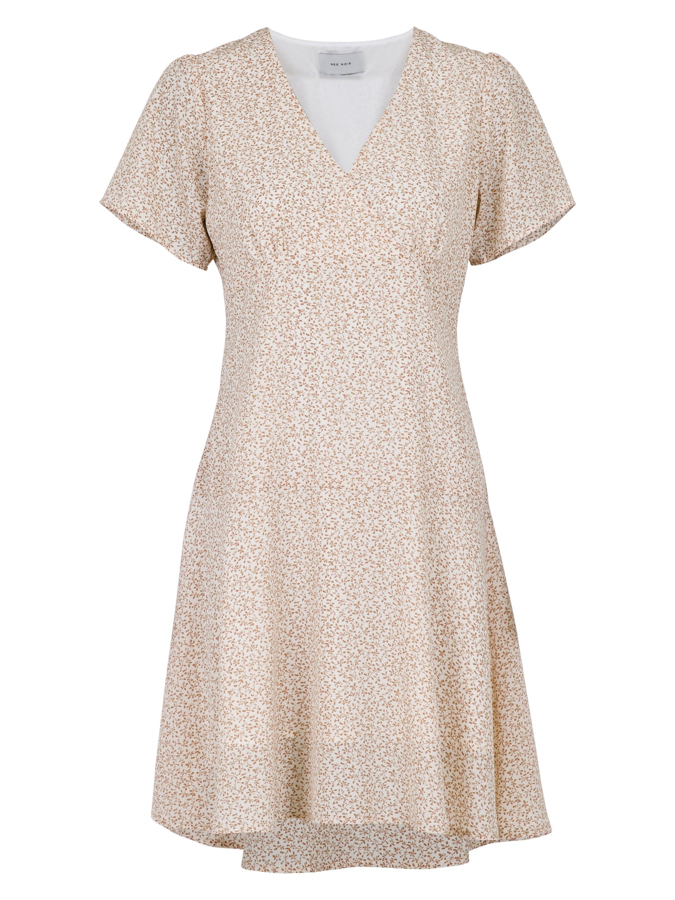 Dima Mini Tapestry Dress - Creme - Neo Noir - Kjoler - VILLOID.no
