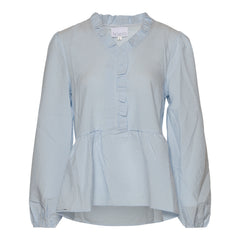 Matti Blouse - Light Blue Stripe