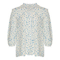 Maxima Blouse - Cream/Blue Flower