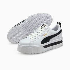 Mayze Lth Wn's - White/Black