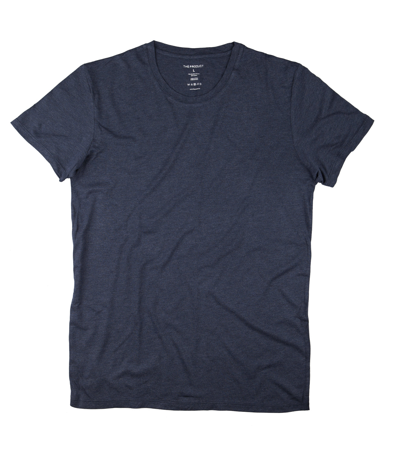 Men T-shirt - Blue Melange