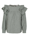 Mercer Ruffle Blouse - Sycamore White