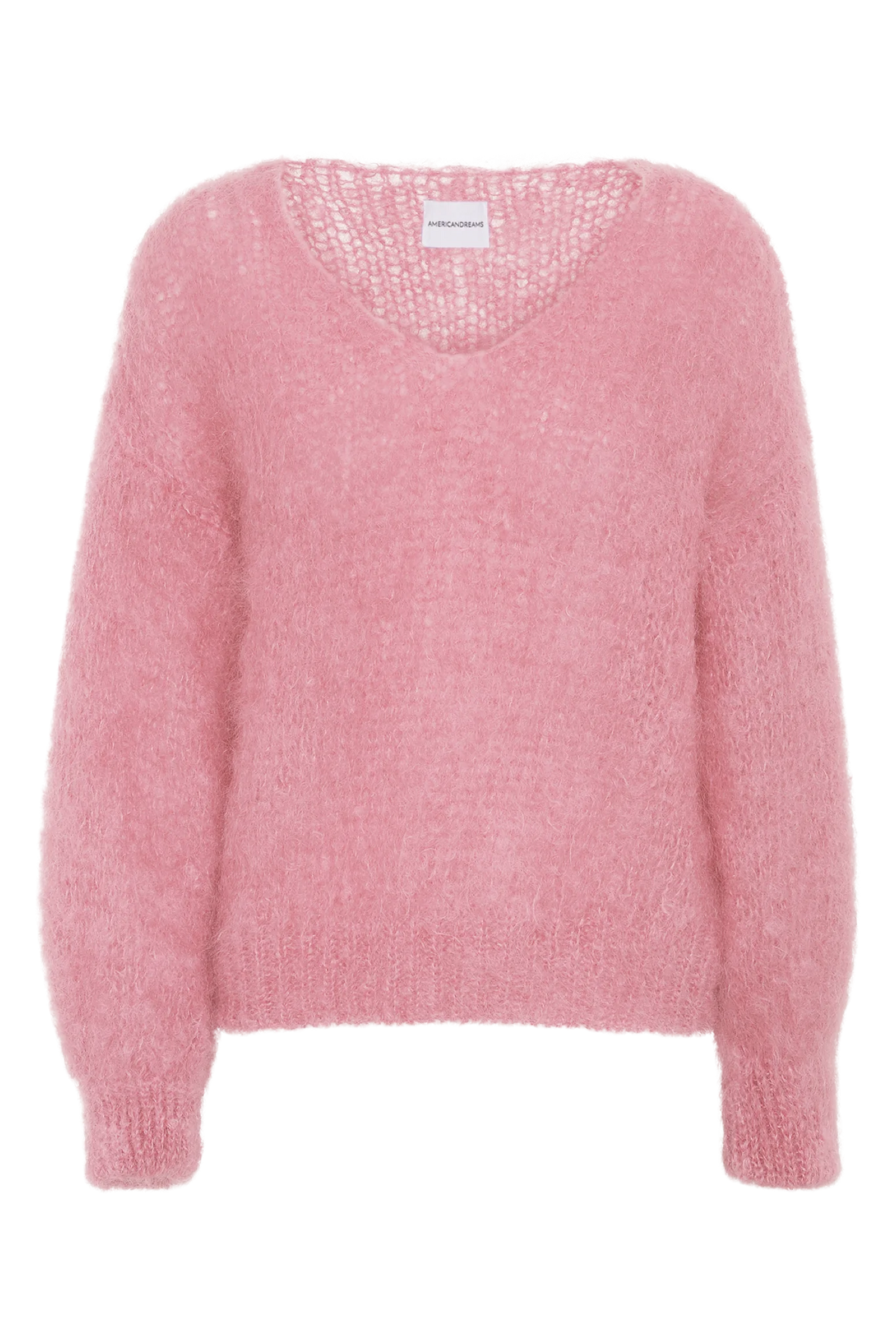 Milana Ls Mohair Knit - Soft Berry
