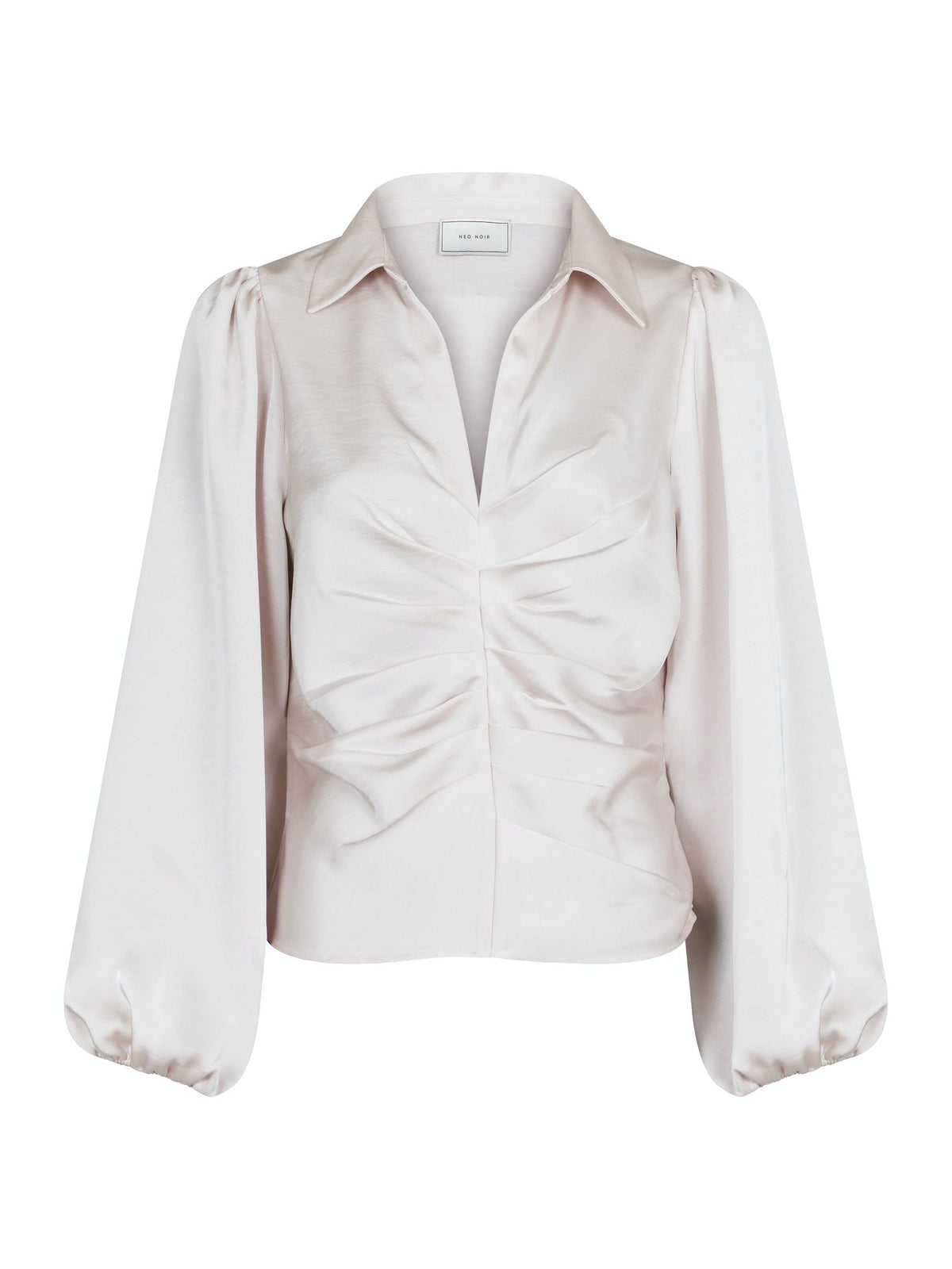 Mille Heavy Sateen Blouse - Ivory