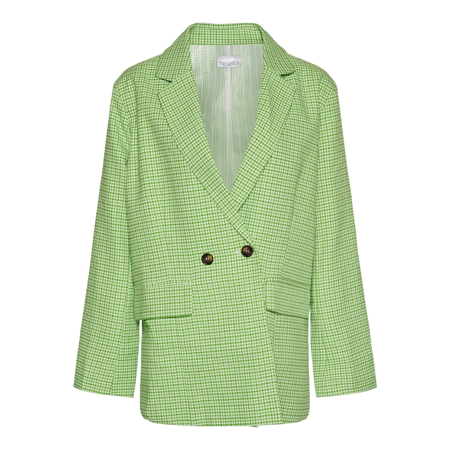 Mille Oversize Blazer - Lime Green Check