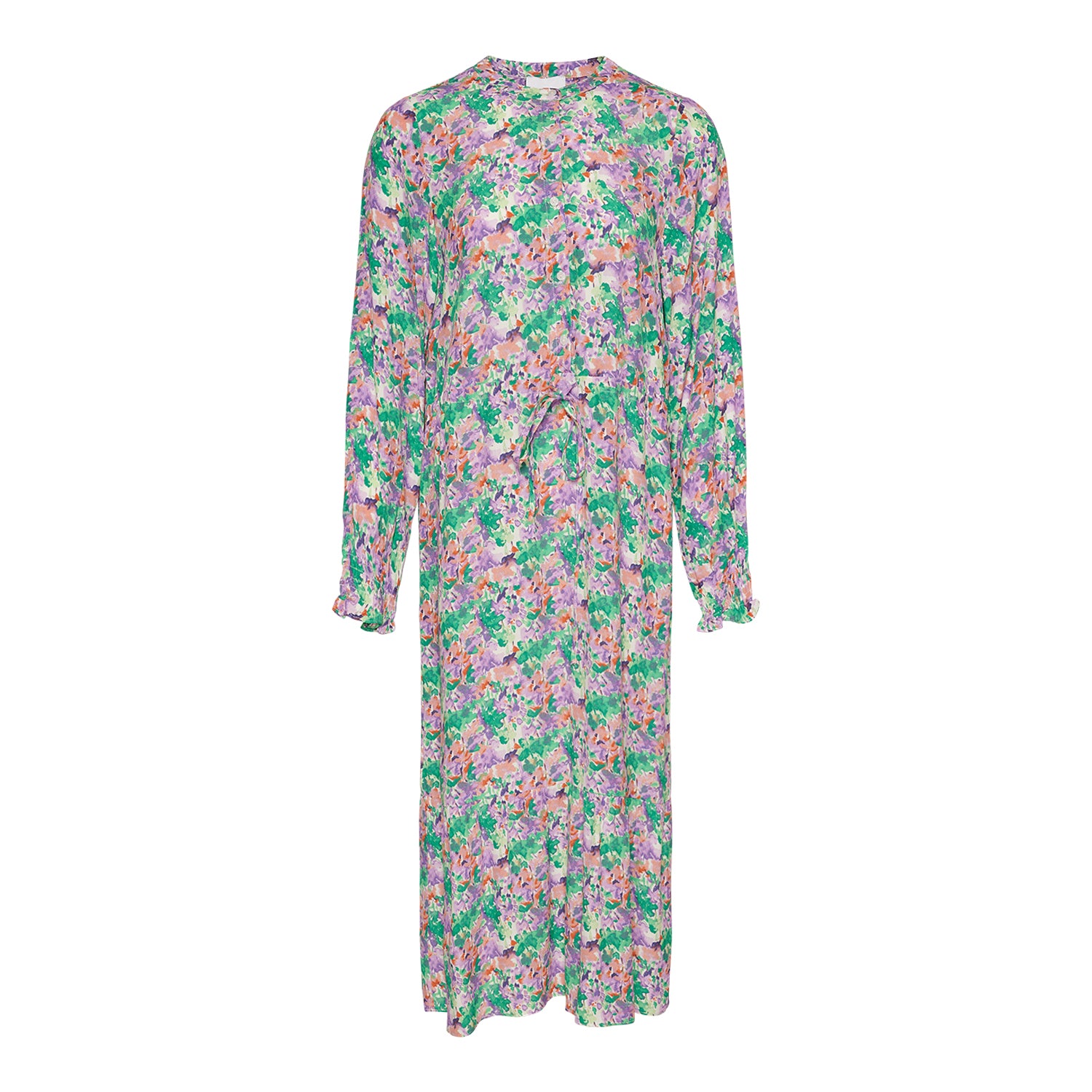 Miu Dress - Lilac/Green Blurry Flower
