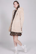 Chloe Hood Jacket - Beige - Ella & il - Jakker - VILLOID.no