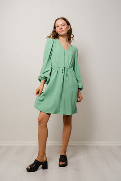 Viva Ls Short Linen Dress - Absinthe Green