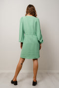 Viva Ls Short Linen Dress - Absinthe Green