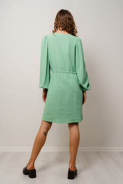 Viva Ls Short Linen Dress - Absinthe Green