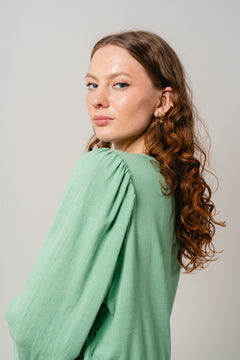 Viva Ls Short Linen Dress - Absinthe Green