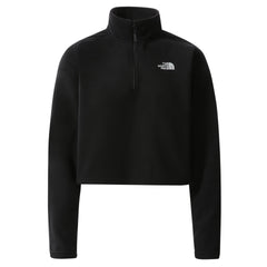 W 100 Glacier Cropped 1/4 Zip - Tnf Black